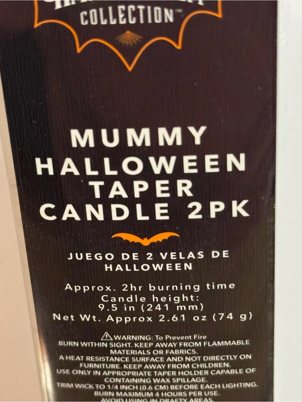 NEW Mummy Taper Candles - Cream (2-Pack)